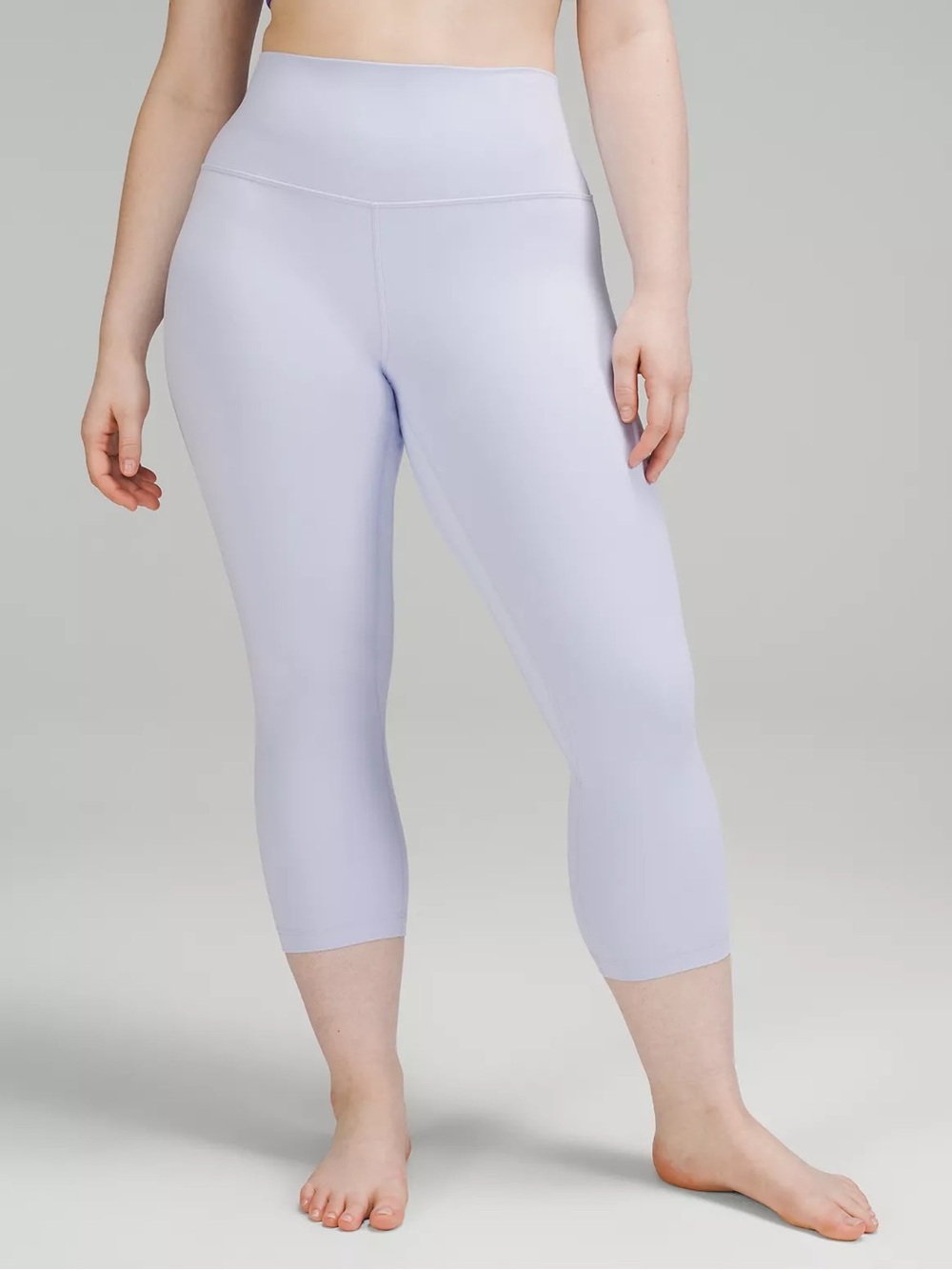 Lululemon Align High-Rise Crop 21" Pastel Blue Leggings Sz 4 Light Blue Lavender